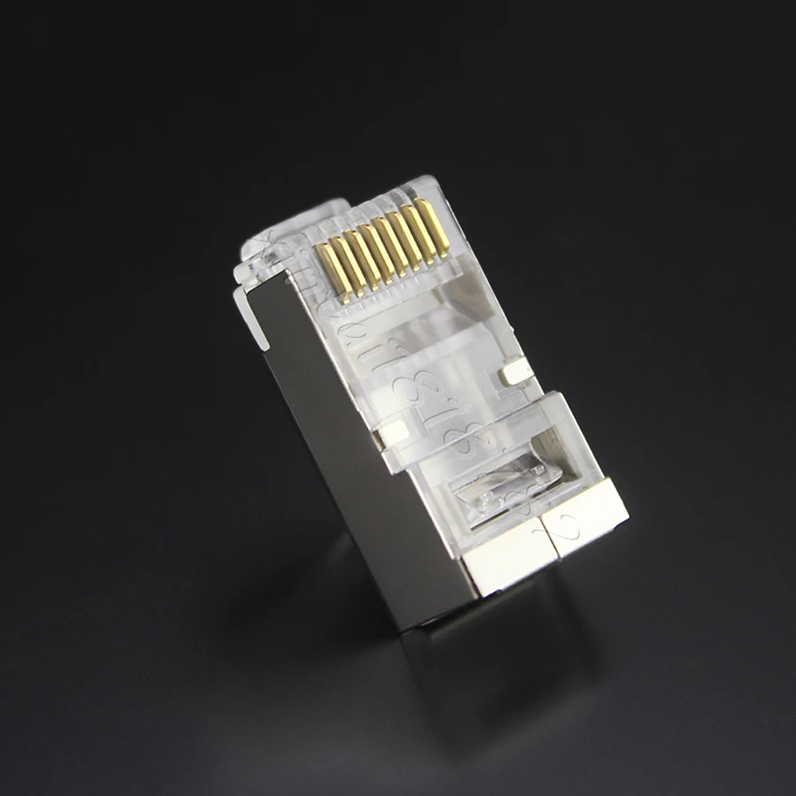 Conector xintylink rj45 cable ethernet de red cat6 enchufe gato 6 8p8c stp rg rj 45 conector macho lan blindado 20/50/100 Uds - imagen 2