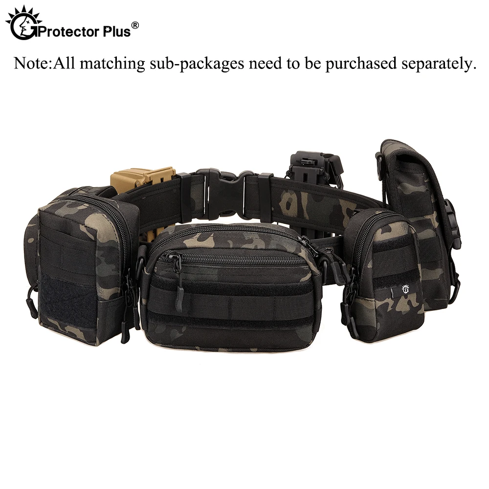 PROTECTOR PLUS táctico caza Camping al aire libre duradero CS extendido rápido colgante duro exterior multifunción doble hebilla cinturón - imagen 5