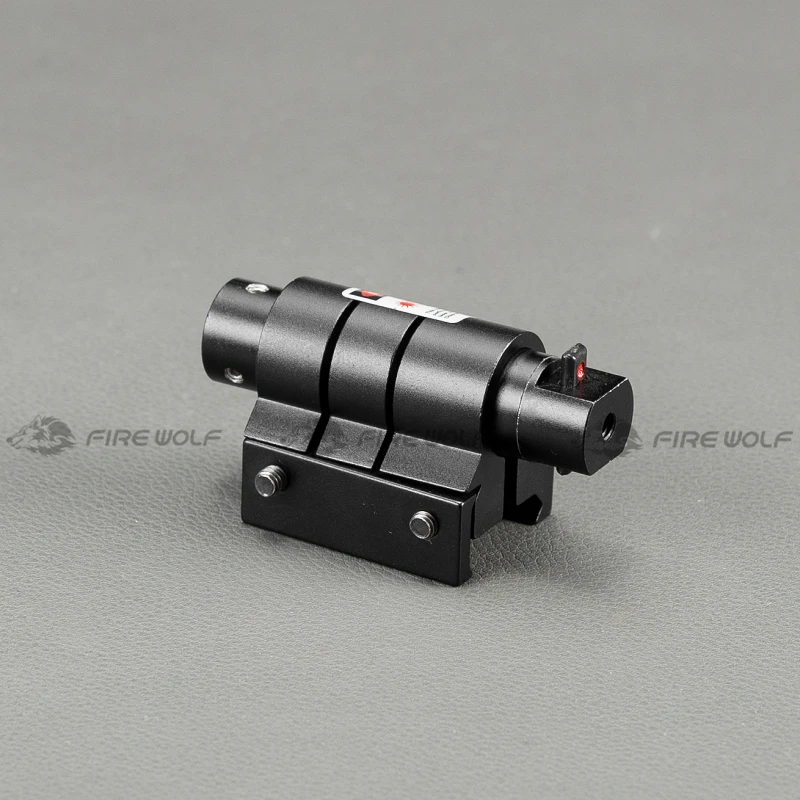 Mini mira láser roja táctica para Rifle Scope Airsoft 20mm montaje Picatinny miras de caza aire suave puntero láser táctico - imagen 3