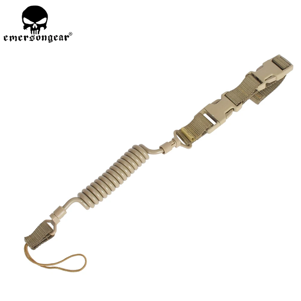 EMERSONGEAR táctico elástico corto pistola Sling Airsoft Paintball tiro caza accesorio negro EM8269 - imagen 5