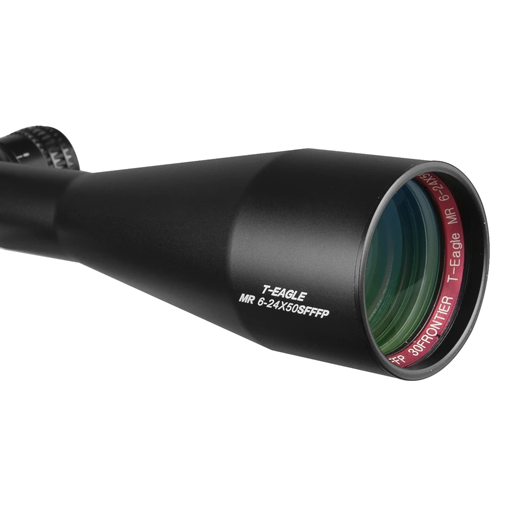 T-Eagle MR SFFFP 6-24x50 mira telescópica para caza, primera mira para Rifle Focal con nivel de burbuja, mira táctica para Rifles de largo alcance - imagen 5