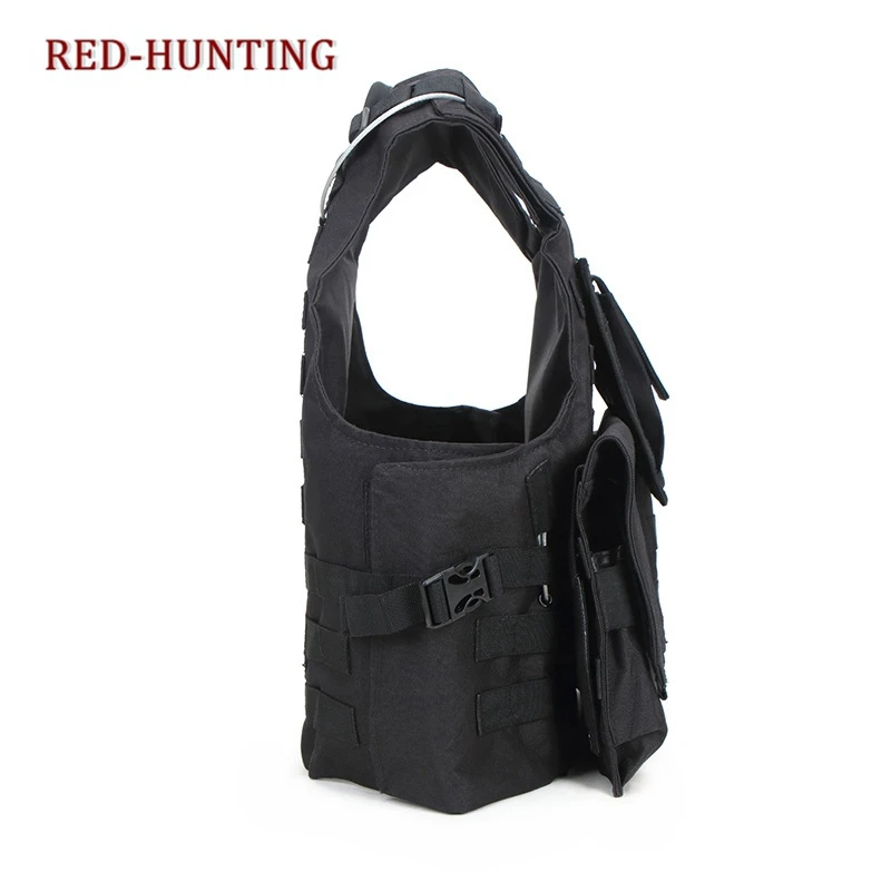 Chaleco táctico de caza militar Molle, chaleco de combate, portador de placa de asalto con bolsa EDC Mag para juego de guerra CS al aire libre - imagen 4