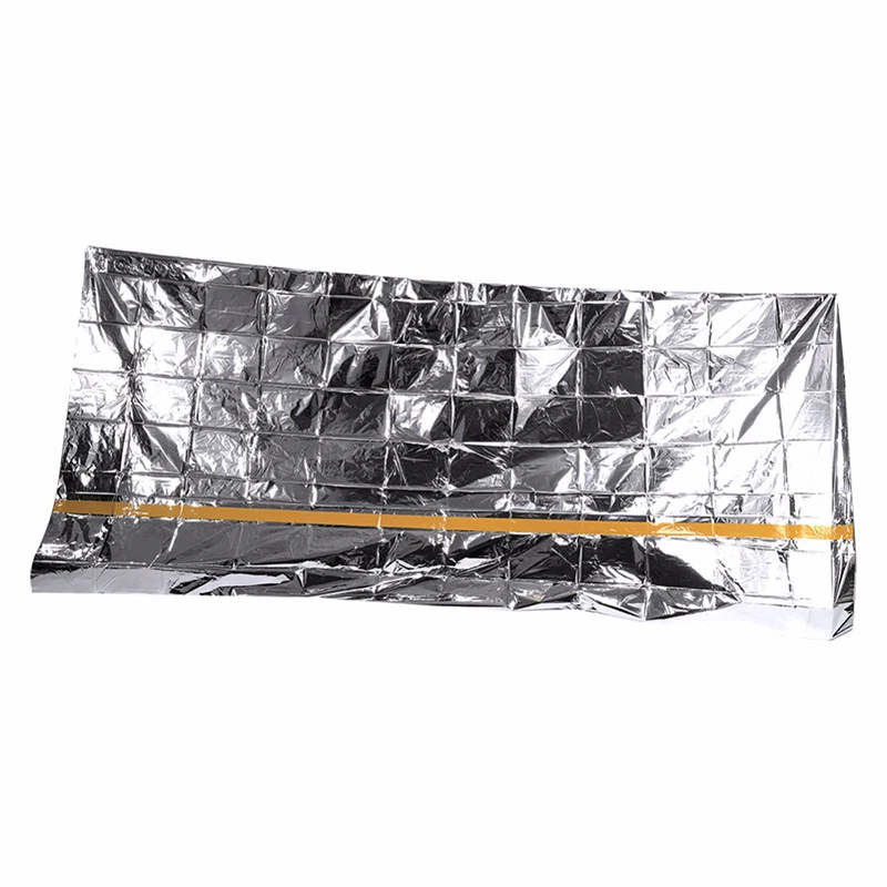 Tienda de refugio de emergencia ligera para 1-2 personas, refugio térmico Mylar, tubo impermeable, reflectante, conserva el calor, equipo de supervivencia - imagen 5