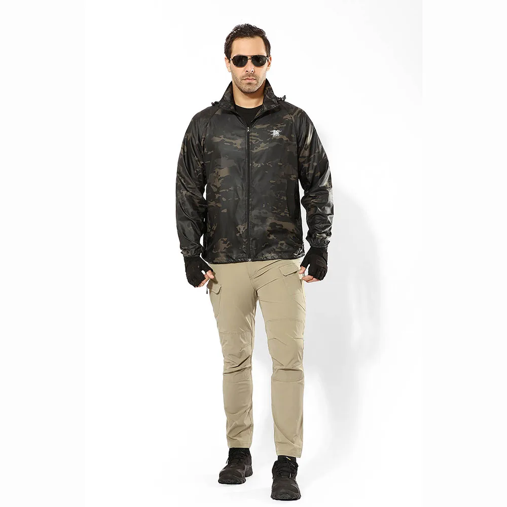 Mege-Chaqueta táctica ultraligera para verano, ropa de marca, protectores de piel, talla grande 4XL - imagen 2