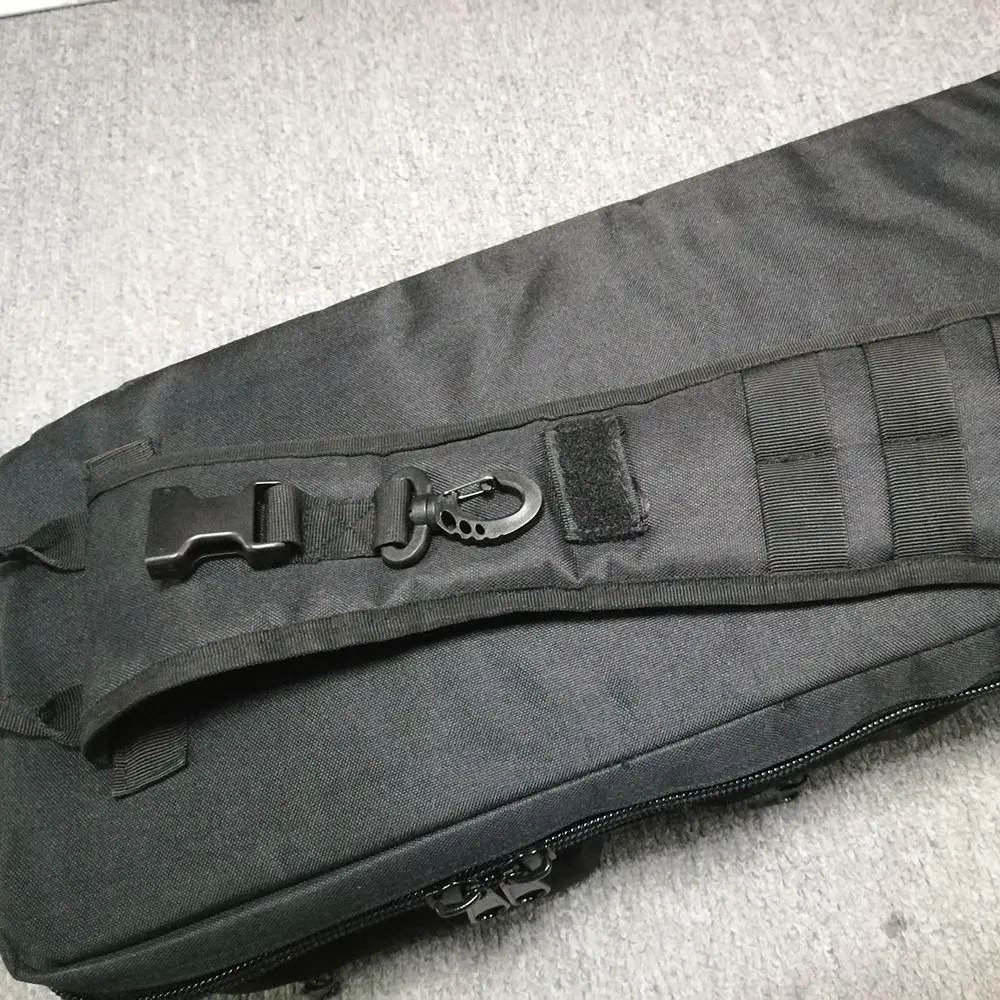 Bolsa táctica para Rifle de 24 ", mochila MP5 de hombro, equipo de caza negro, bolsa Molle, bolsas de herramientas para pistola de francotirador, estuche cruzado - imagen 5