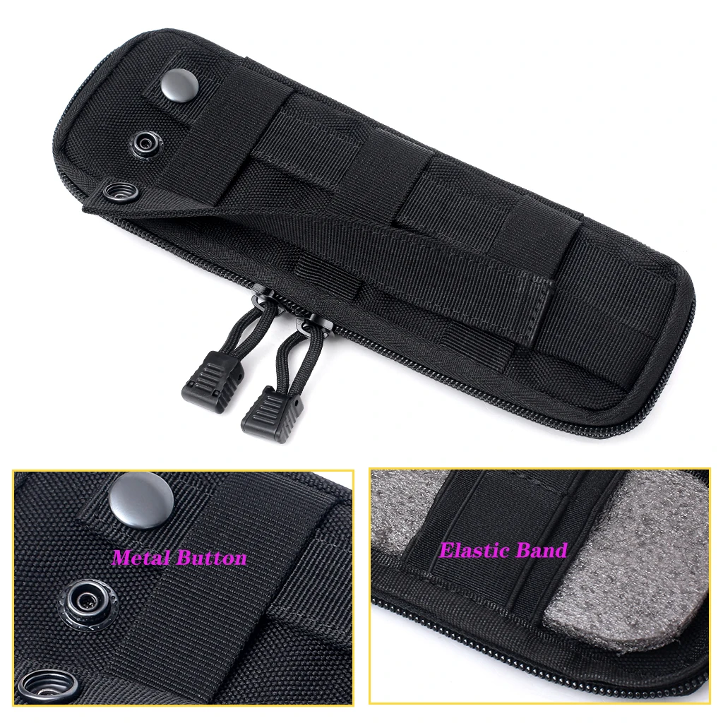 Bolsa militar Molle para cuchillo táctico, riñonera pequeña EDC para herramientas de caza, portalápices, funda Airsoft para cuchillos - imagen 4
