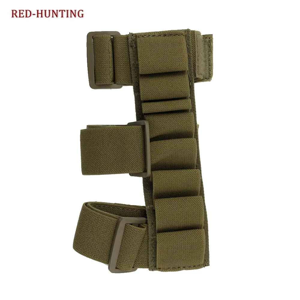 Soporte de pistola para caza táctica, 8 rondas de calibre de munición, portador de carcasa, Manga de tirador, antebrazo, cargador Mag, 2 colores - imagen 3