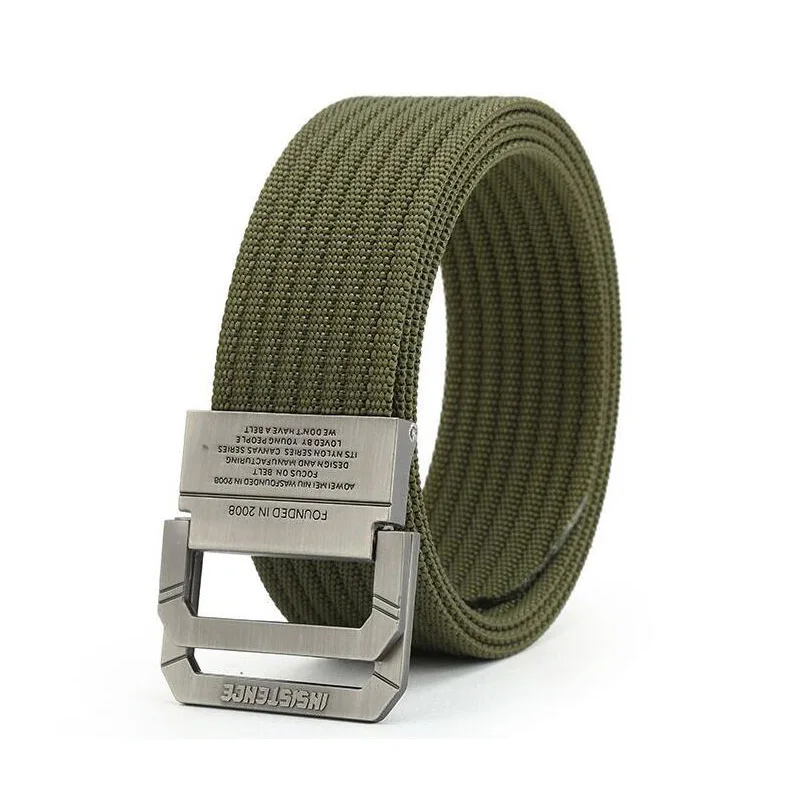 Cinturón VULPO para hombre, equipo táctico para exteriores, hebilla de doble anillo, cinturones de nailon - imagen 4