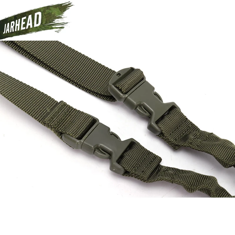 Eslinga de pistola táctica CS ajustable, Sistema de Correa de Rifle de liberación rápida Bungee de un solo punto para Airsoft, Correa militar de caza M4 - imagen 3