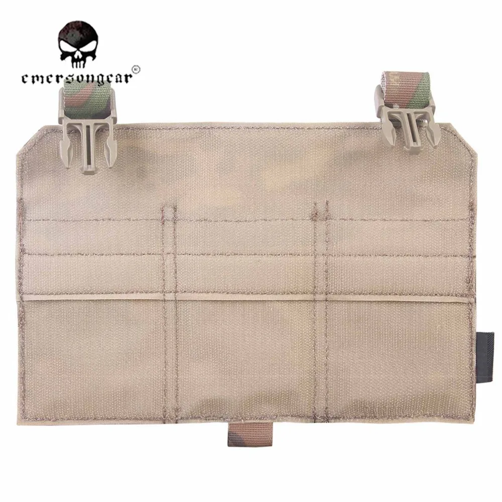 Emersongear, estilo de goma, Triple M4, Panel de bolsa para revistas, Clip rápido, bolsa frontal para Mag, bolsa de plataforma desmontable para chaleco de caza APC EM6408 - imagen 3