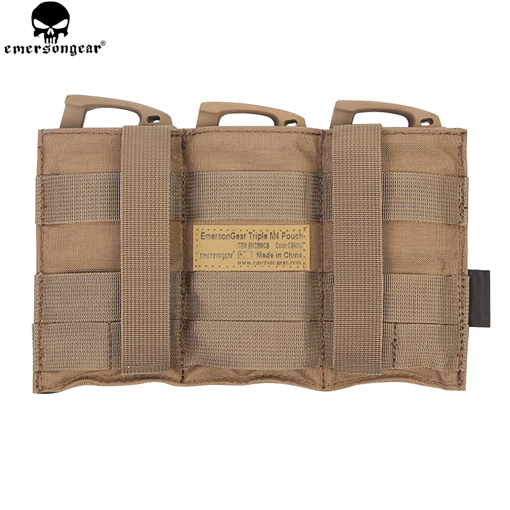 Emerson-funda Triple M4 para cargador, bolsa de recarga rápida para Airsoft Multicam CB500D EM2388 - imagen 2