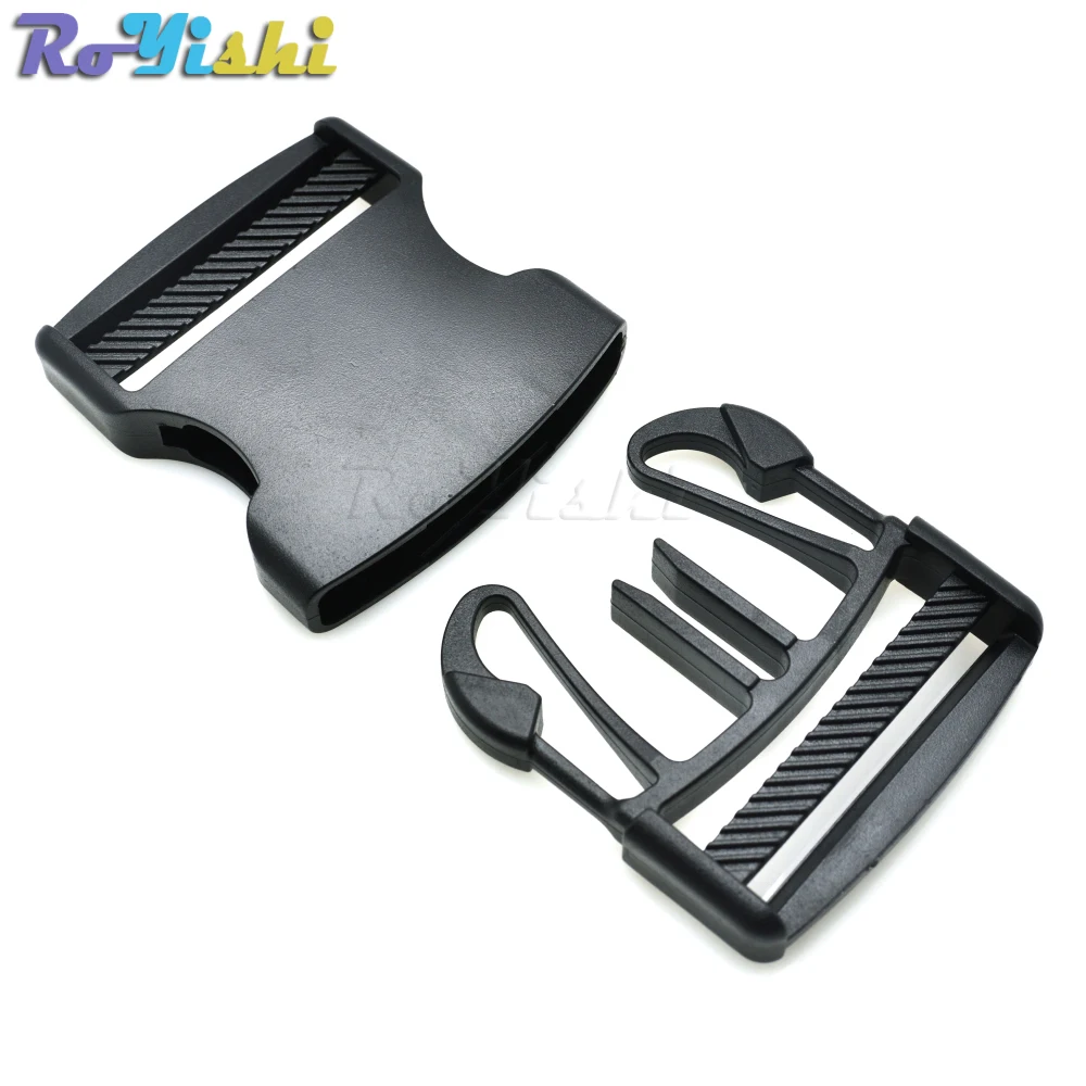 Hebillas de Liberación lateral plana de plástico, correas ajustables para pulseras Paracord, correas de 52mm, 2 ", 1 ud. - imagen 5