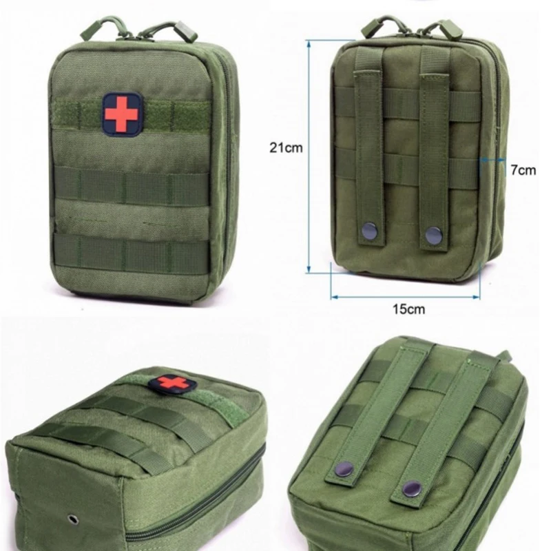 TAK YIYING Kit de primeros auxilios médico, bolsa Molle, cubierta EMT médica, paquete al aire libre, viaje, caza - imagen 2