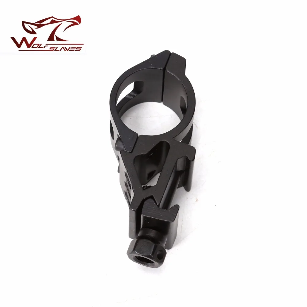 Soporte de linterna acoplable táctico, Clip de montaje de liberación rápida, funda de linterna de francotirador, Riel de Rifle para accesorios de caza al aire libre - imagen 3