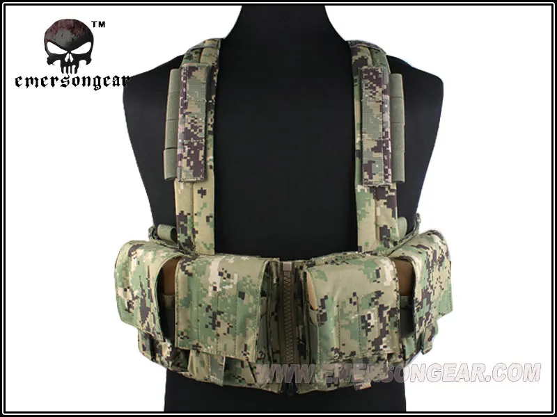 Emersongear-Chaleco de combate militar LBT1961K estilo 7,62, aparejo de pecho táctico, AOR2, EM2978B