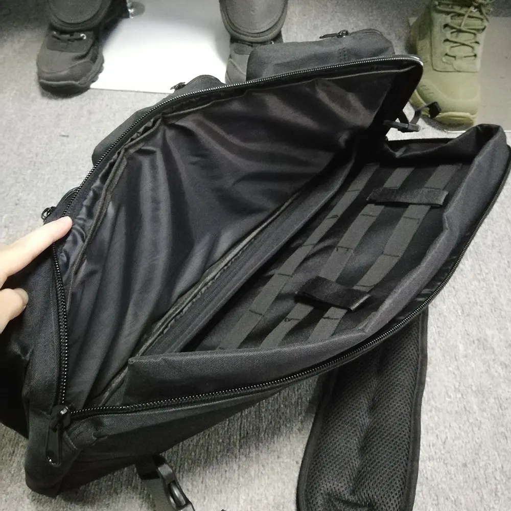 Bolsa táctica para Rifle de 24 ", mochila MP5 de hombro, equipo de caza negro, bolsa Molle, bolsas de herramientas para pistola de francotirador, estuche cruzado - imagen 3