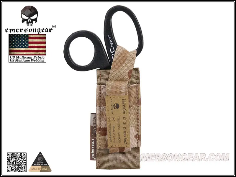 Emerson-Bolsa de tijera médica portátil, Accesorio militar duradero, para Airsoft, caza, Molle, EM6367 - imagen 4
