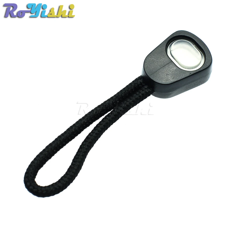 Tira de cordón con cremallera, extremos de correa negra para accesorios de ropa, 25 unids/paquete - imagen 4