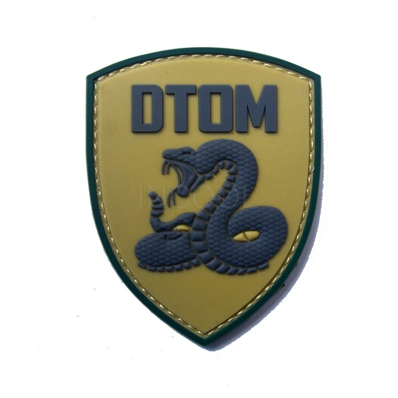 Parche militar de PVC 3D, insignias tácticas, parches de goma de serpiente para chaquetas, ropa y mochila - imagen 4