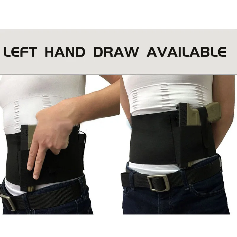 VULPO-funda táctica para pistola, banda elástica para el vientre, mano izquierda y derecha, ajustable - imagen 4