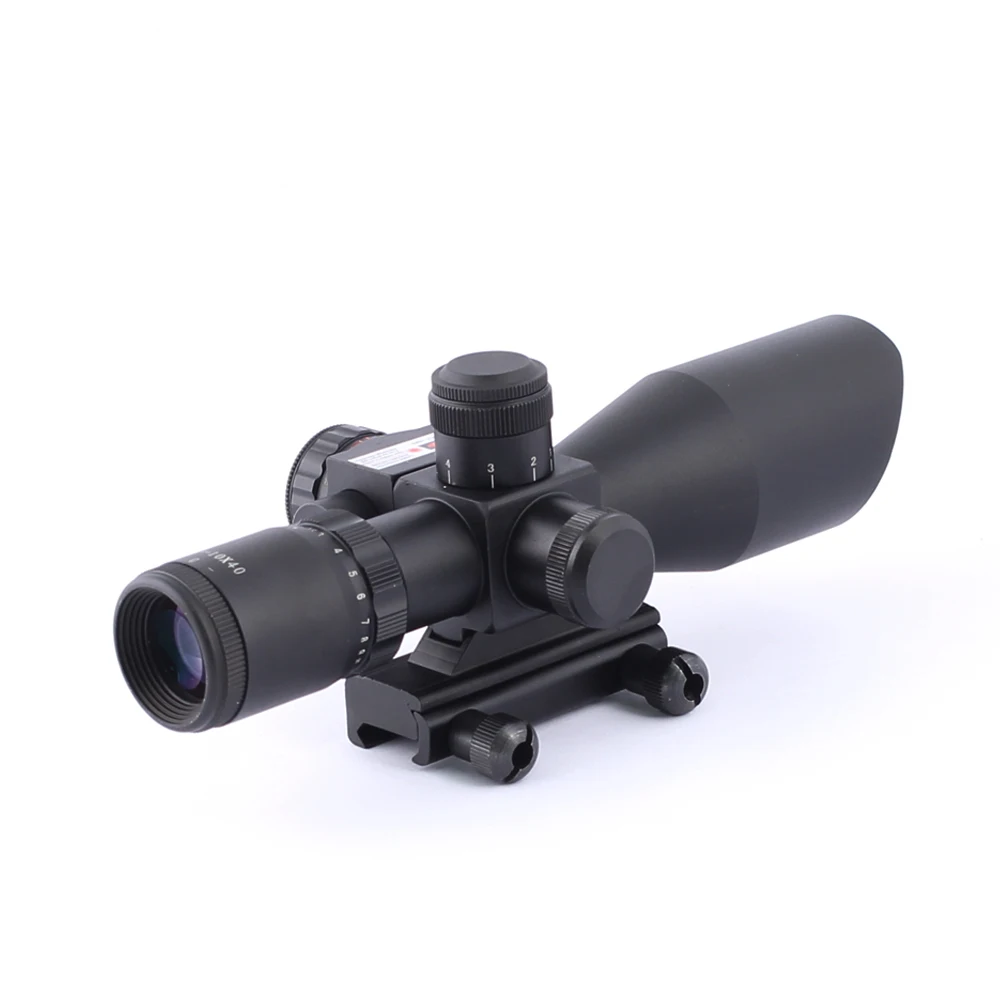 SPINA OPTICS-mira telescópica para caza, visor óptico holográfico con láser rojo, montaje en riel de 20mm, 2,5-10x40 E - imagen 3