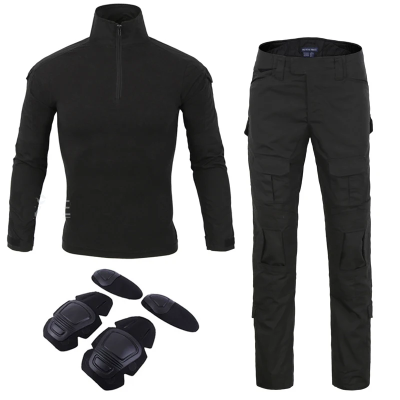 Nueva camisa de combate Tatico militar americano, ropa táctica del ejército Multicam, uniforme, camisa, pantalones y traje con rodillera - imagen 5