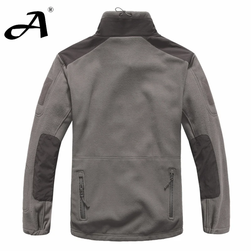 Chaqueta del ejército de lana softshell para hombre, chaquetas de estilo militar, ropa de otoño e invierno - imagen 3