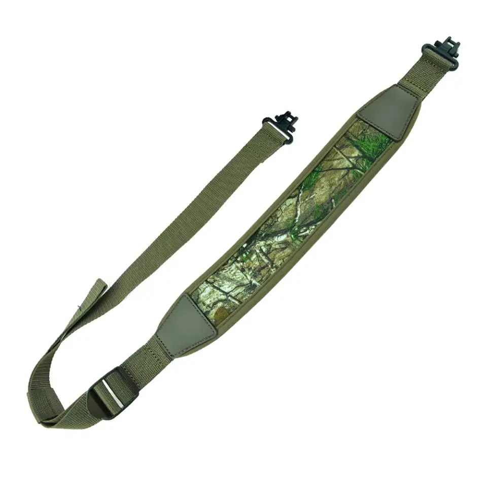 Correa táctica para cinturón de hombro para pistola de caza, eslinga ajustable para Rifle y escopeta con eslinga giratoria de separación rápida de 1,25 "para Airsoft H - imagen 5