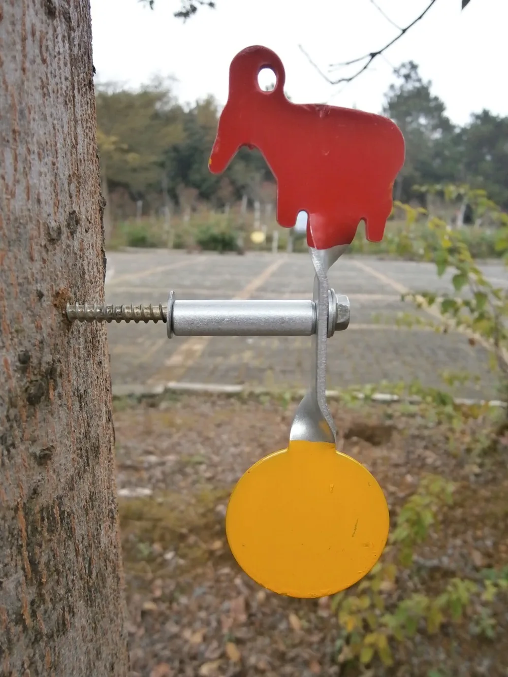 Objetivo de acero con rosca de 35MM para tiro, gallo, cerdo, Cabra, Paloma, Paintball, Bbs, tirachinas, airsoft, alta calidad - imagen 4