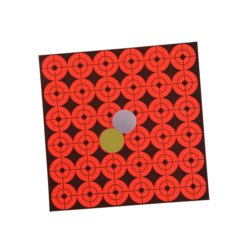 Pegatinas autoadhesivas de tiro con arco, papel objetivo, pasta de bullseye, accesorios para practicar juego de tiro, 12 Uds., 17x17cm - imagen 4