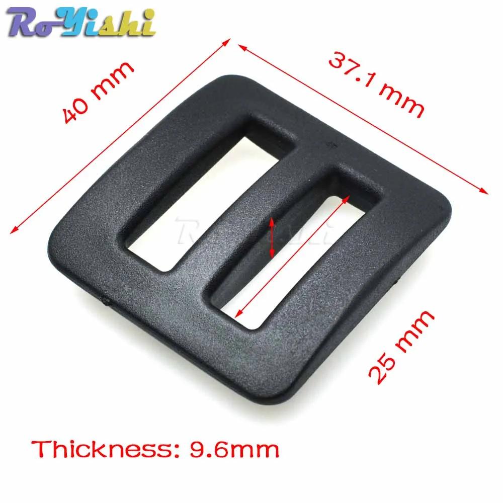 Correas de plástico de 1 ", deslizador trideslizante fuerte, hebilla ajustable, Hardware para mochila al aire libre, correas de ropa, 100 unids/paquete - imagen 2