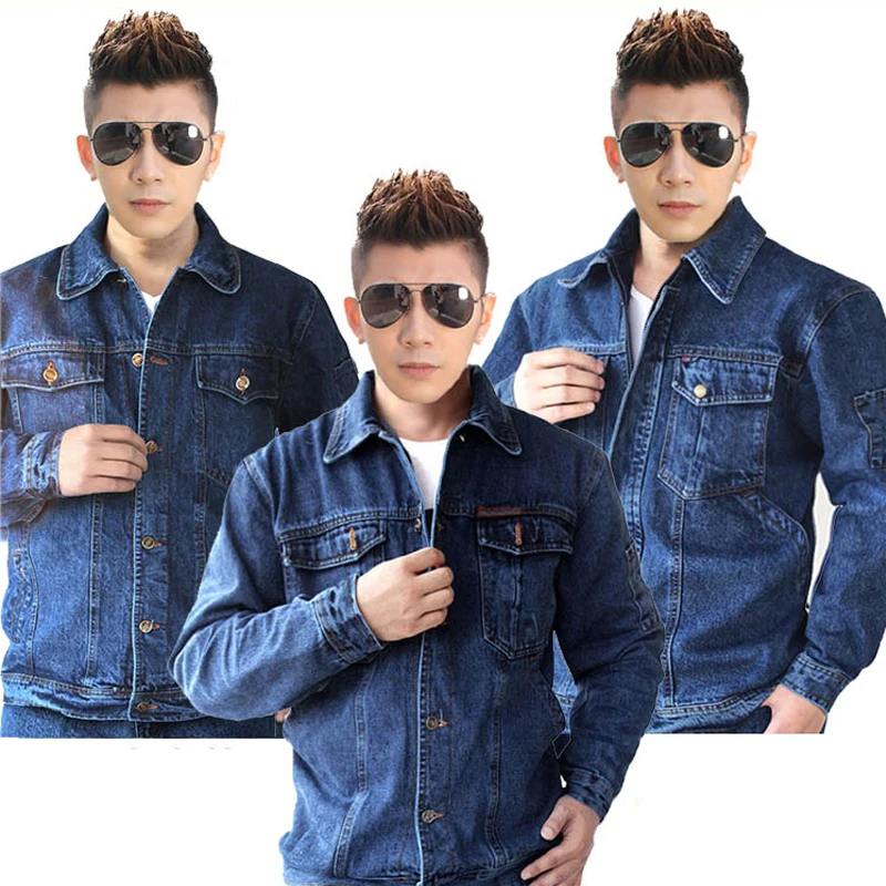 Nuevos trajes de trabajo para hombres y mujeres, conjuntos de ropa de trabajo, chaquetas y pantalones vaqueros, ropa de trabajo de fábrica, uniformes para trabajadores de talla grande S-4XL - imagen 2