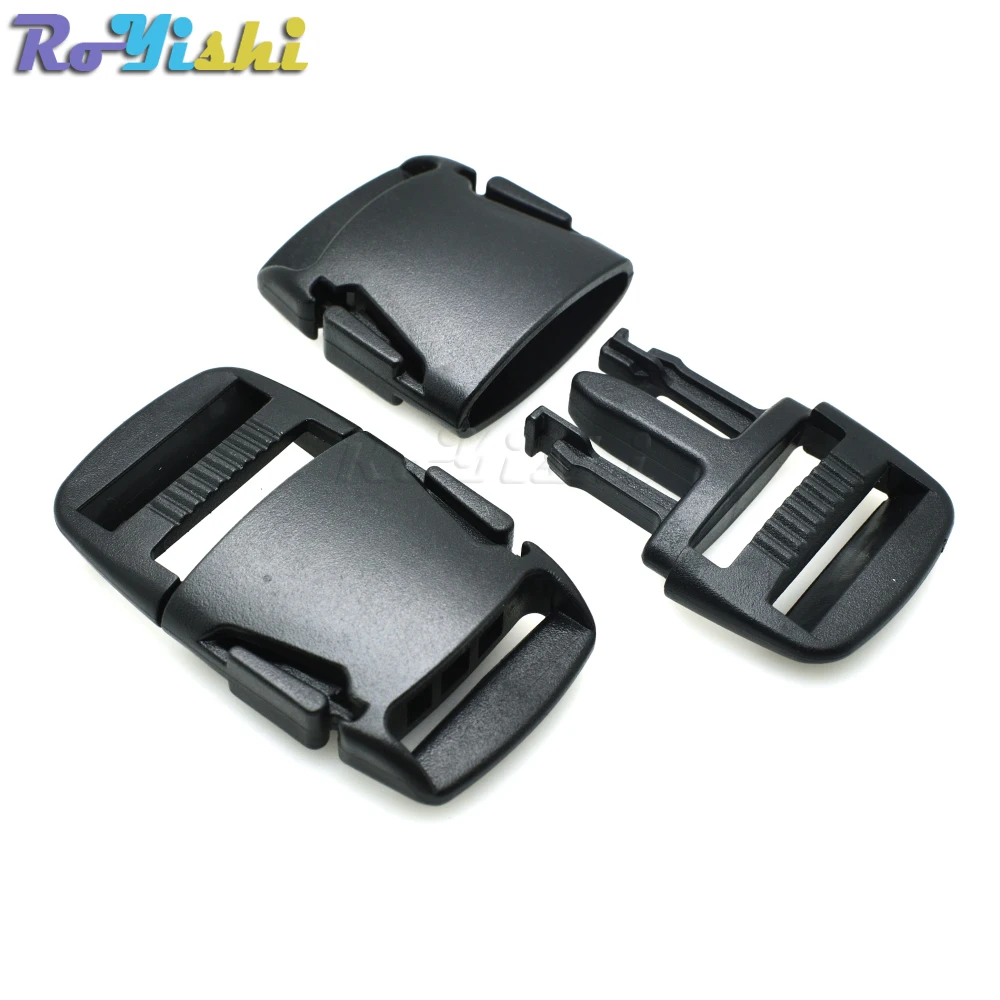 Hebilla de Liberación lateral de plástico para mochila, correas de equipaje, bolsa de deportes al aire libre, 100 unids/paquete - imagen 4