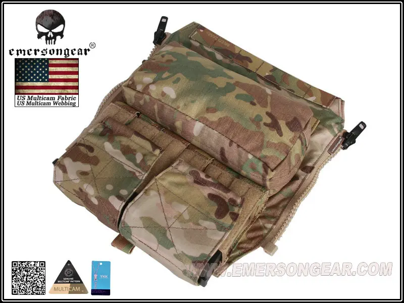 EDC-Mochila Multicam negra por panel con cremallera, para chaleco táctico Avs jpc2.0 CPC, paquete de accesorios, em9286b - imagen 3