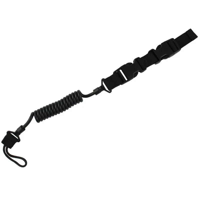 VULPO pistola táctica antiagarre, cuerda de seguridad Airsoft, eslinga de resorte rápido - imagen 2