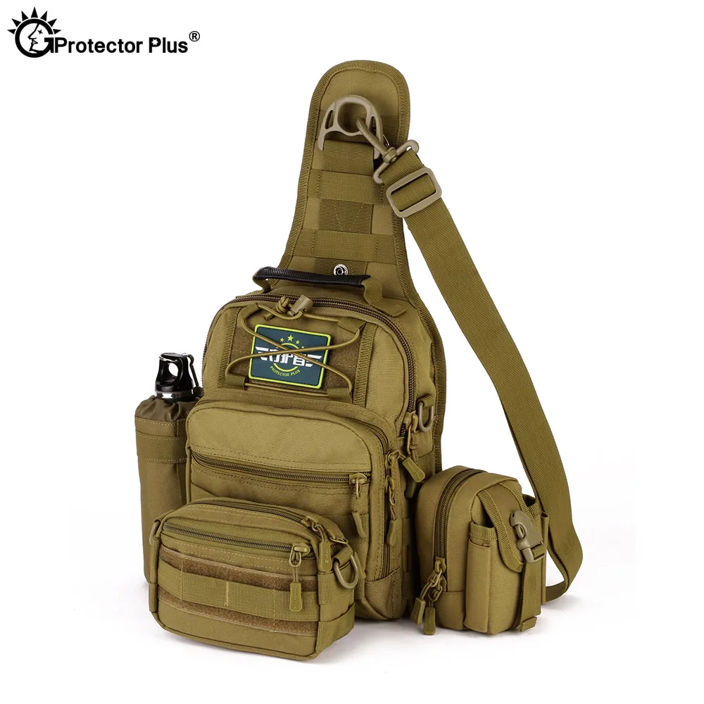 Mochila táctica militar para acampar para hombre, bolsa cruzada para exteriores, senderismo, Sling, paquete de pecho, bolsa de pesca - imagen 3