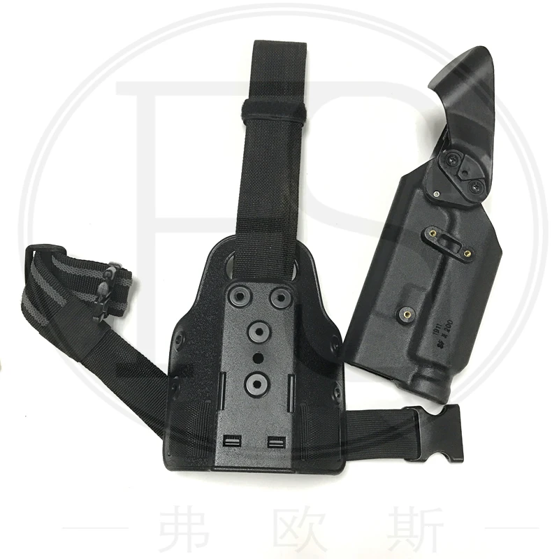 Funda para pistola derecha Colt 1911 con linterna para tiro al aire libre y fundas para patas de pistola de caza - imagen 4