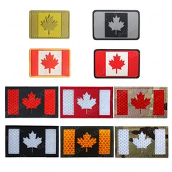 Parche bordado Canadá hoja arce – Aplique goma para chaqueta o mochila