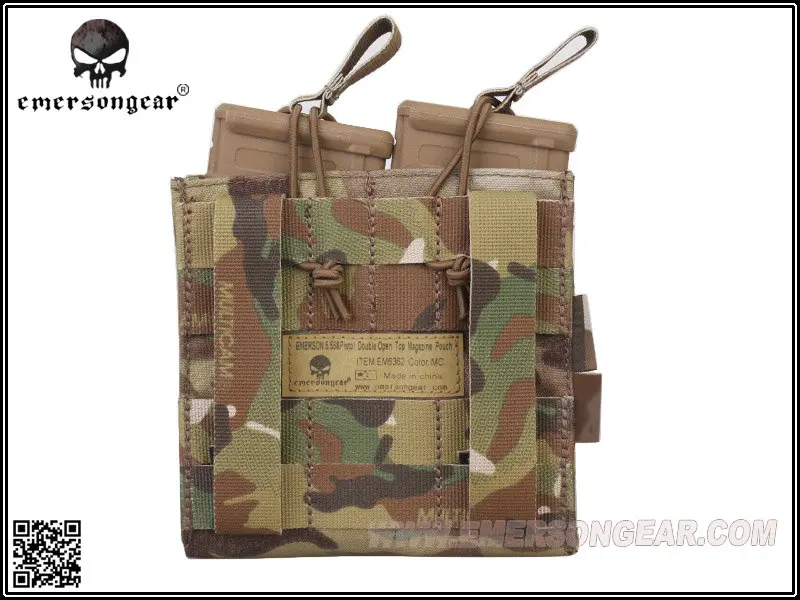 Emersongear-Magazine Pouch 5,56 Pisto bolsa táctica superior abierta doble, equipo de combate EM6362 - imagen 3