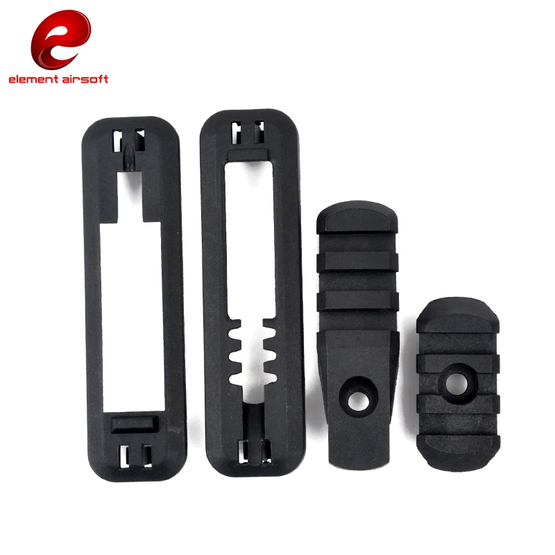 Element-Kit DE iluminación táctico DE Airsoft, accesorios DE caza, eMagpul M OE, montaje DE riel BK FG, EX253, 8 unids/set por juego - imagen 3