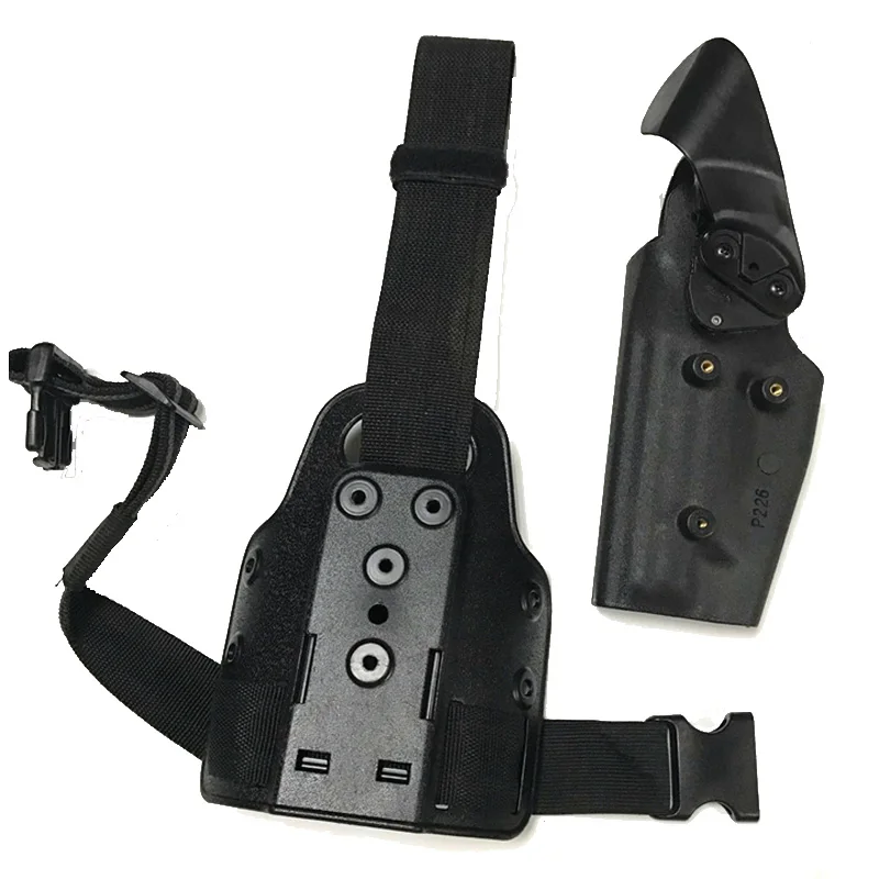 Accesorios de pistola táctica Airsoft, funda de pistola de tiro Sig P226, funda de pierna derecha, funda de muslo de caza - imagen 3