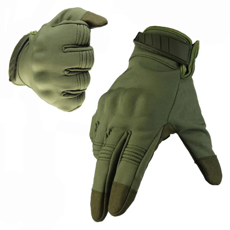 Guantes tácticos para deportes al aire libre, caza, ciclismo, mantener el calor, impermeables y resistentes al viento, guantes de dedo completo para motocicleta para senderismo y Camping - imagen 2