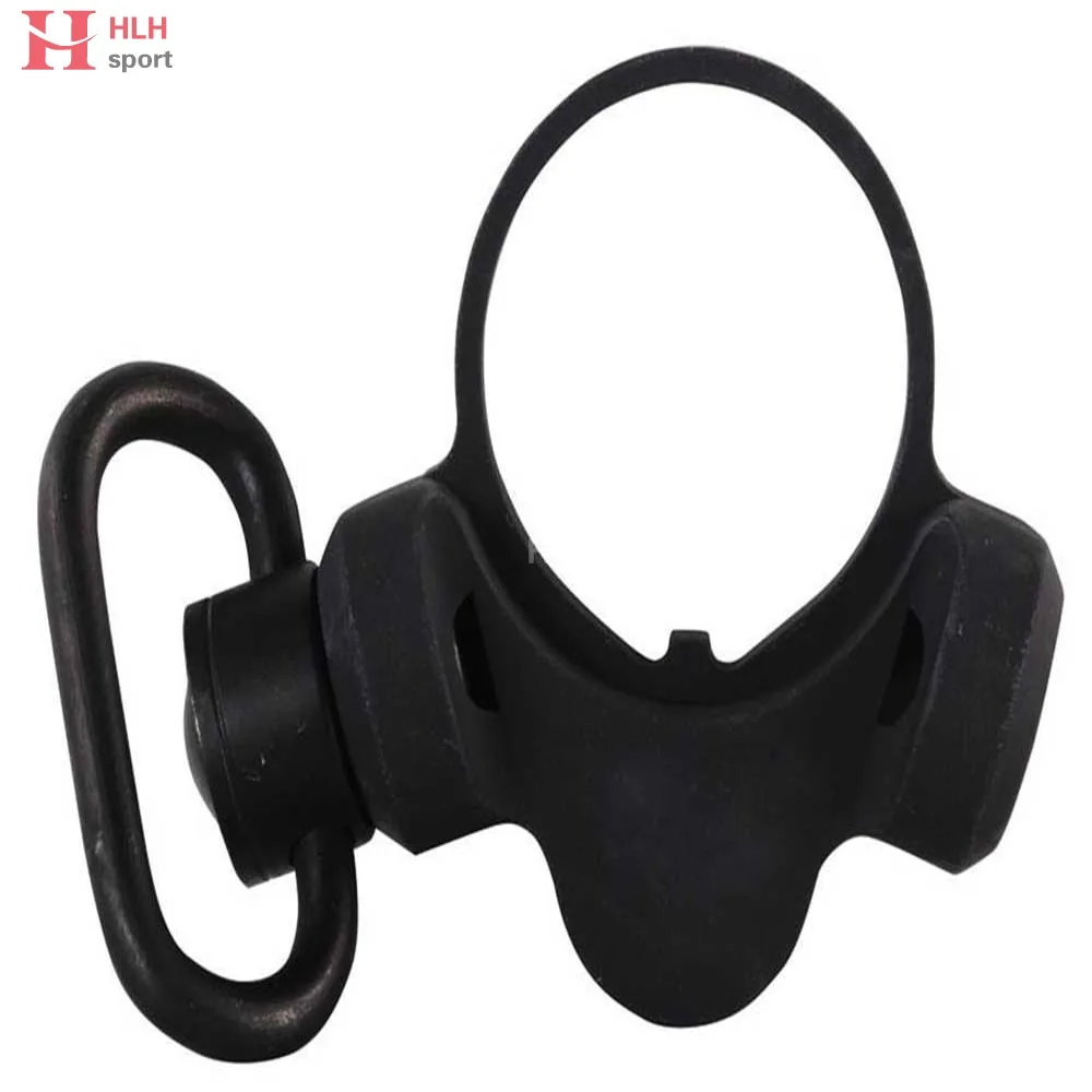 Adaptador de montaje de eslinga QD ambidiestro de acero completo, accesorio giratorio de empuje inferior para placa de extremo lateral Dual Troya M4 M16 GBB - imagen 2