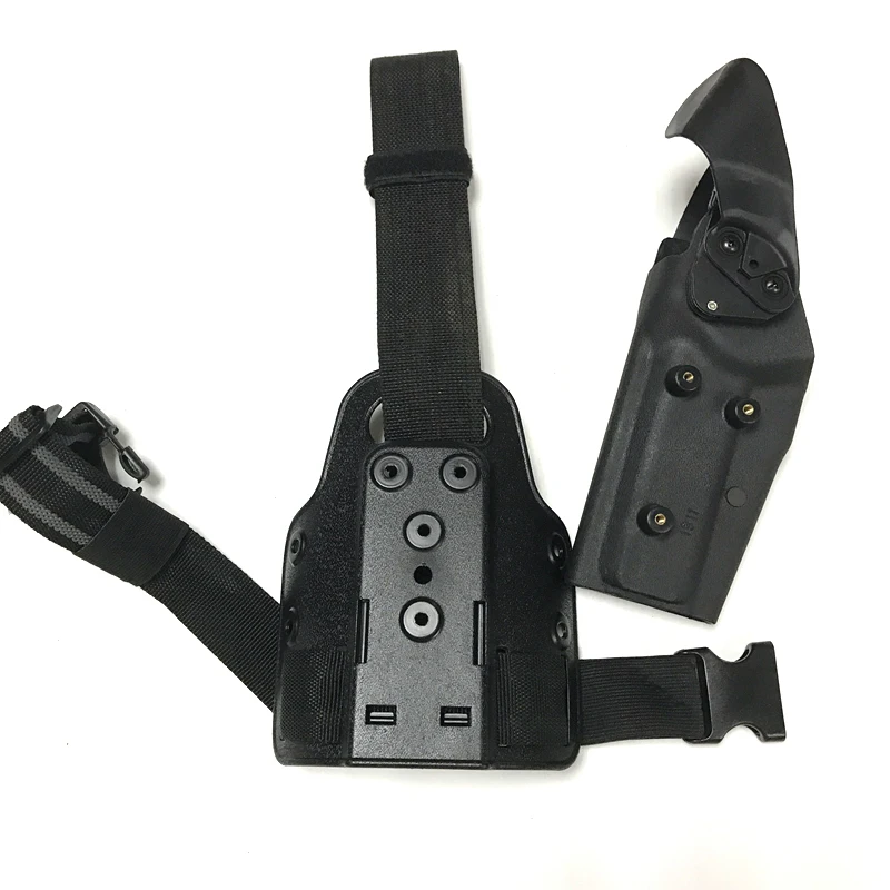 Funda para pistola táctica Colt 1911, funda para pierna, equipo de caza Airsoft, mano derecha, muslo - imagen 3