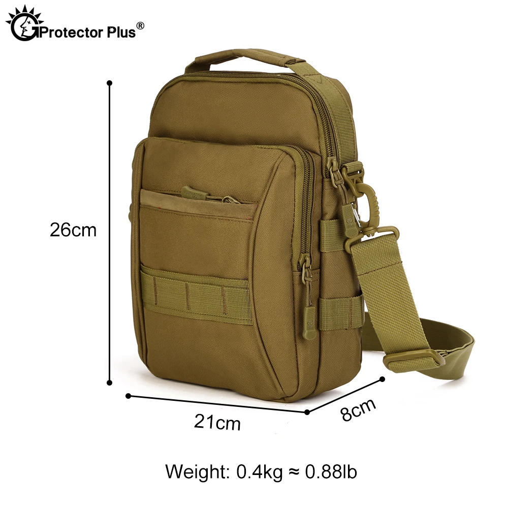 Bolso cruzado táctico para hombre, bandolera de hombro impermeable para deportes al aire libre, bolsa pequeña de viaje y caza, PROTECTOR PLUS - imagen 2