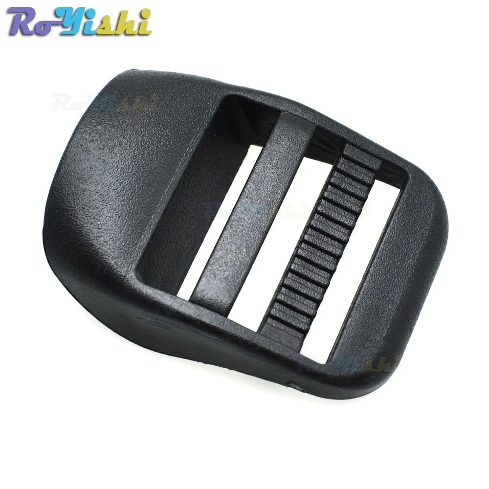 Deslizador de bloqueo de escalera de 1 pulgada, hebillas de plástico, correas de mochila, correas de 25mm, negro
