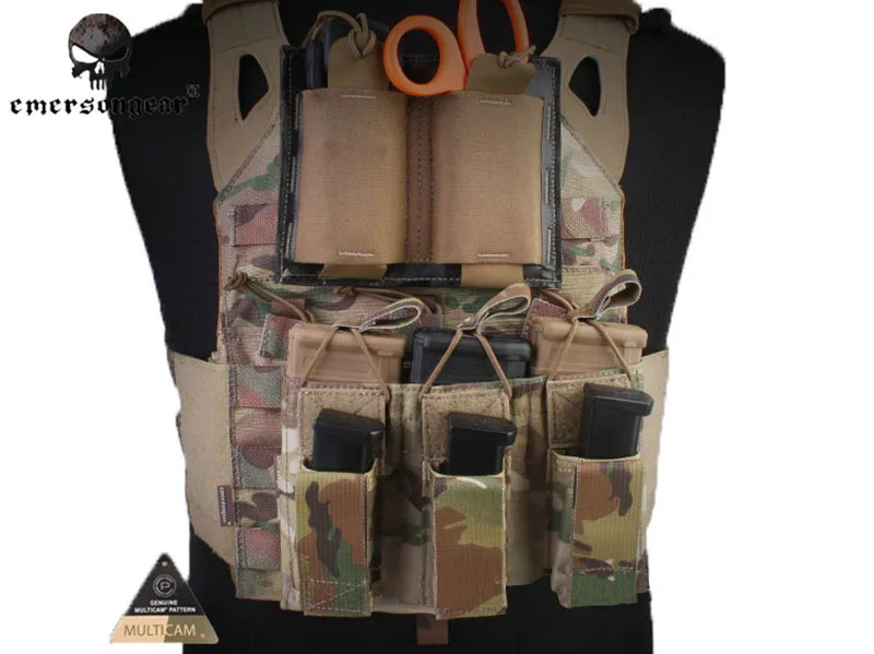 Emersongear-5.56 y pistola triple bolsa para revistas abierta em6363 - imagen 2