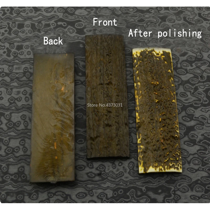 2 piezas DIY fabricación de cuchillos mango de cuchillo de resina material de producción mango de cuchillo parche de material 125x40x7mm - imagen 2