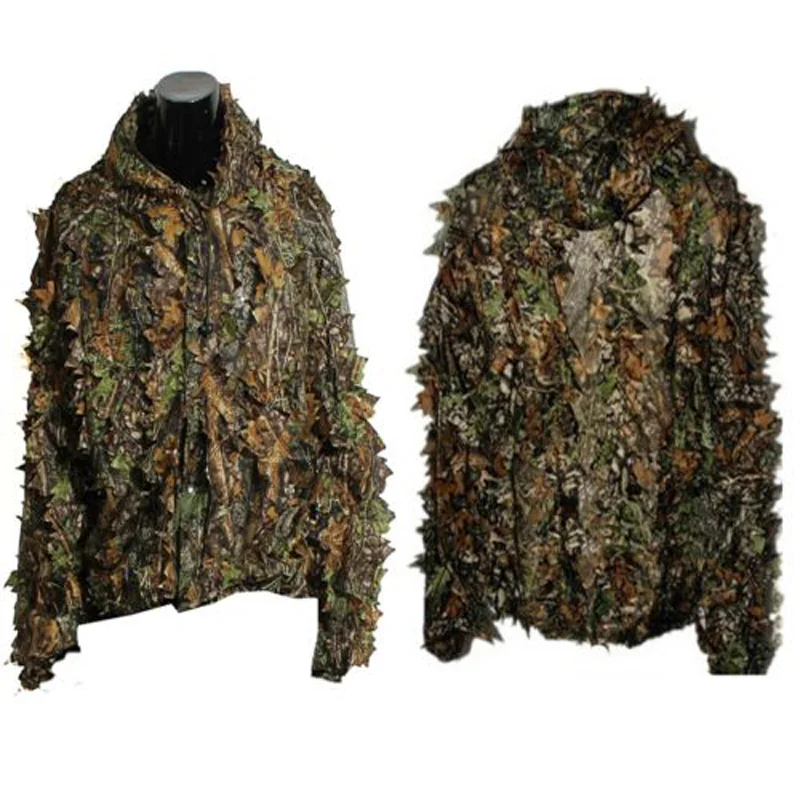 Traje Ghillie biónico de hoja de arce 3D, ropa de camuflaje para observación de aves en la jungla para caza - imagen 5