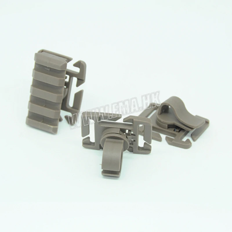 Adaptador de chaleco Molle de 3 tipos, caza táctica FMA, correas de 25mm, Clip de tubo de montaje en riel multiusos - imagen 4